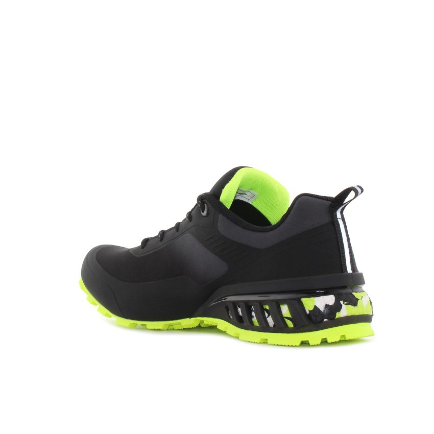 Knup - Soft Shell vízálló fekete-neon férfi cipő
