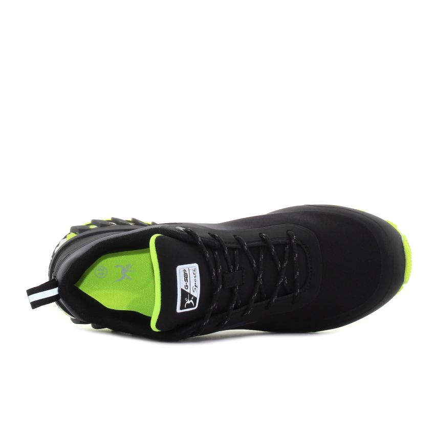 Knup - Soft Shell vízálló fekete-neon férfi cipő