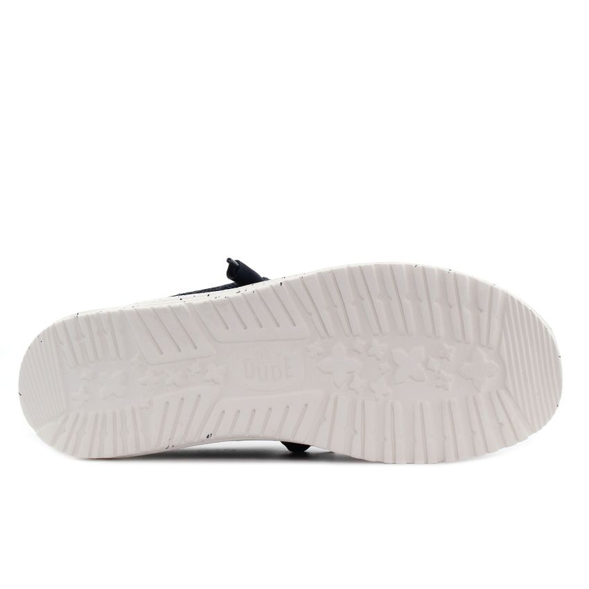 Hey Dude - Wally Stretch Sox sötétkék férfi mokaszin és vitorlás cipő