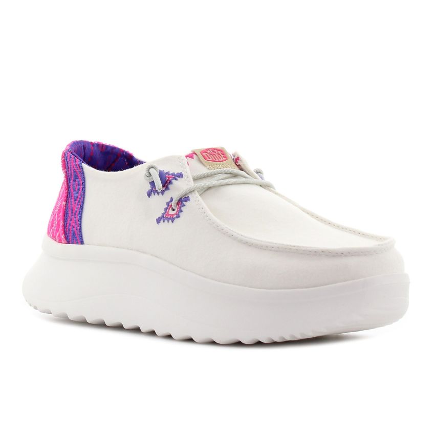 Hey Dude - Wendy Peak Chambarlay Woven fehér női mokaszin