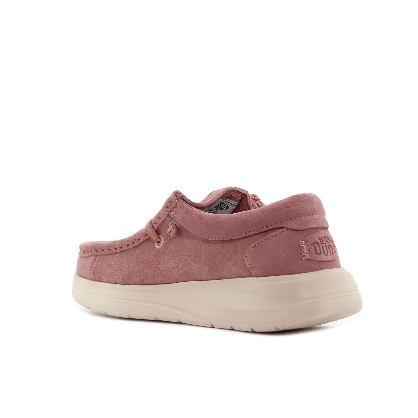 Hey Dude - Wendy Comf Suede mályva női mokaszin és vitorlás cipő