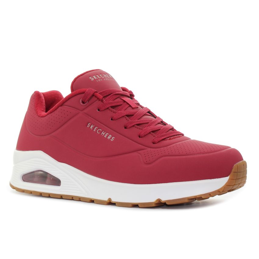 Skechers Uno - Stand on Air bordó férfi cipő
