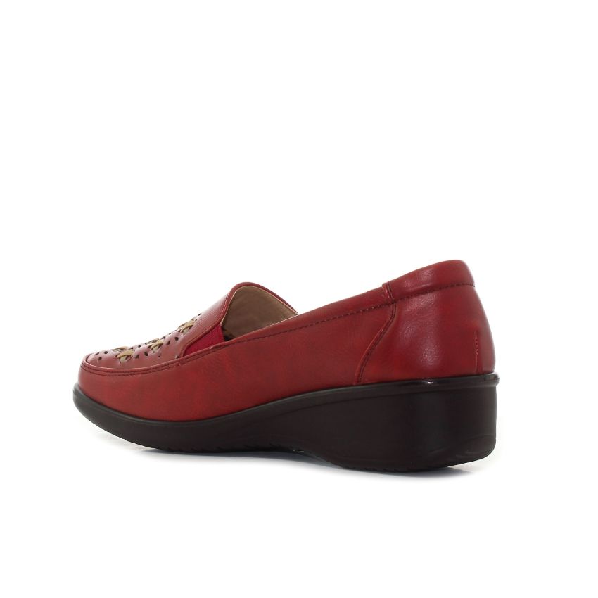 Goll Mara piros női bebújós cipő