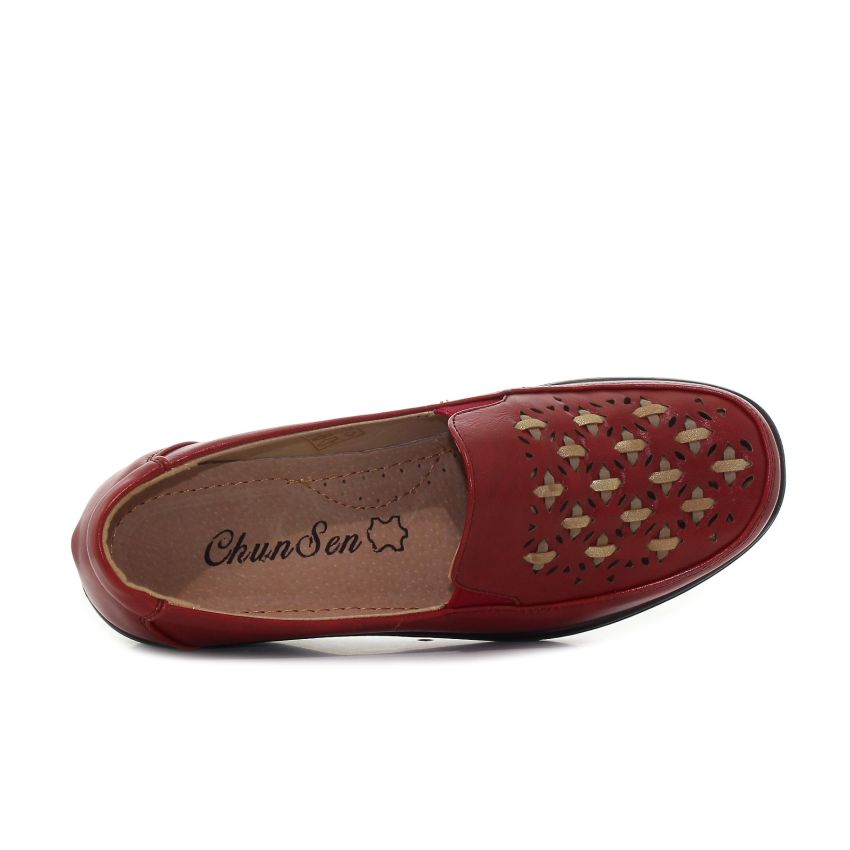 Goll Mara piros női bebújós cipő