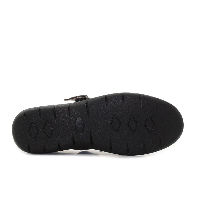 Goll Ania fekete női bebújós cipő