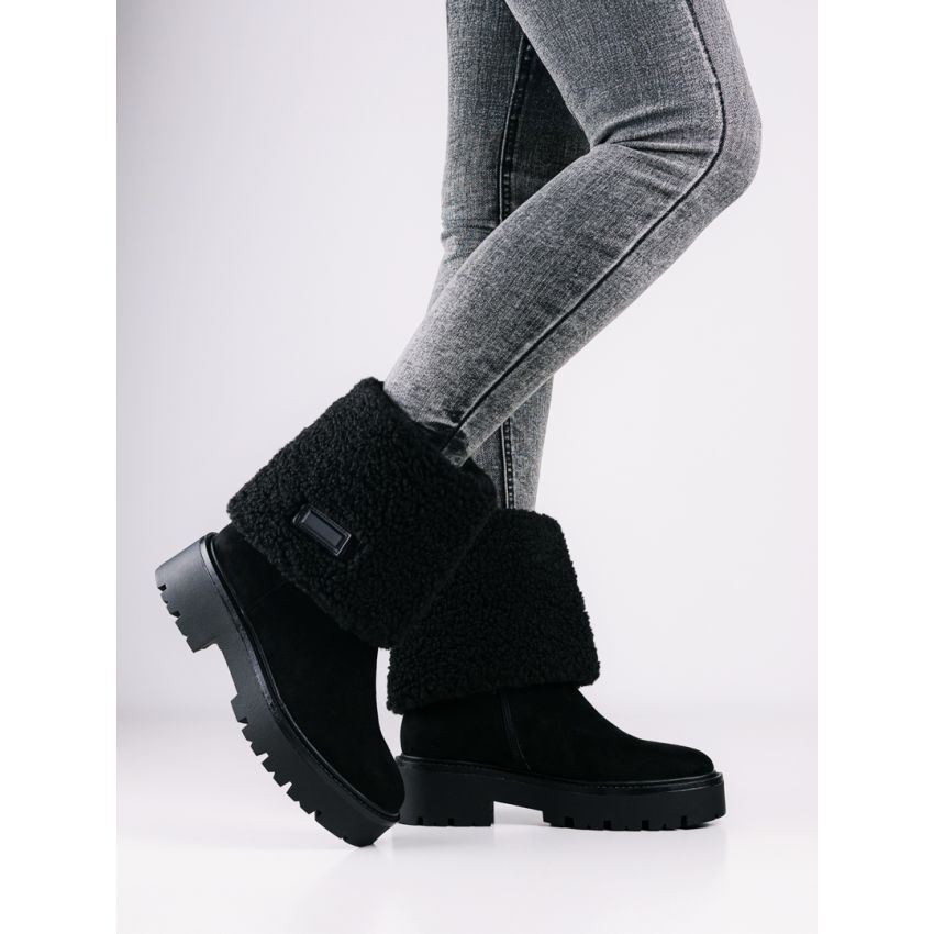 Monogrant - Violet fekete női bokacsizma