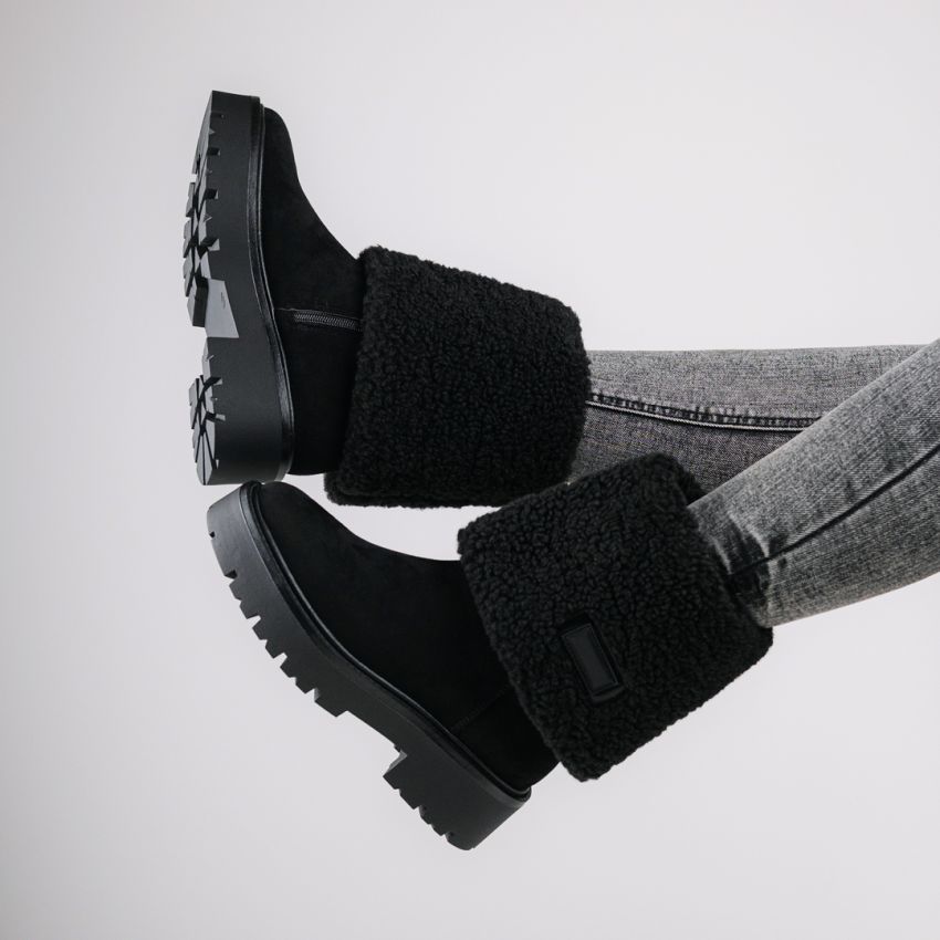 Monogrant - Violet fekete női bokacsizma