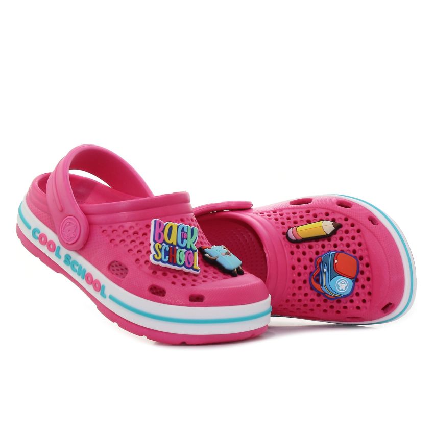 Coqui Lindo magenta gyerek papucs