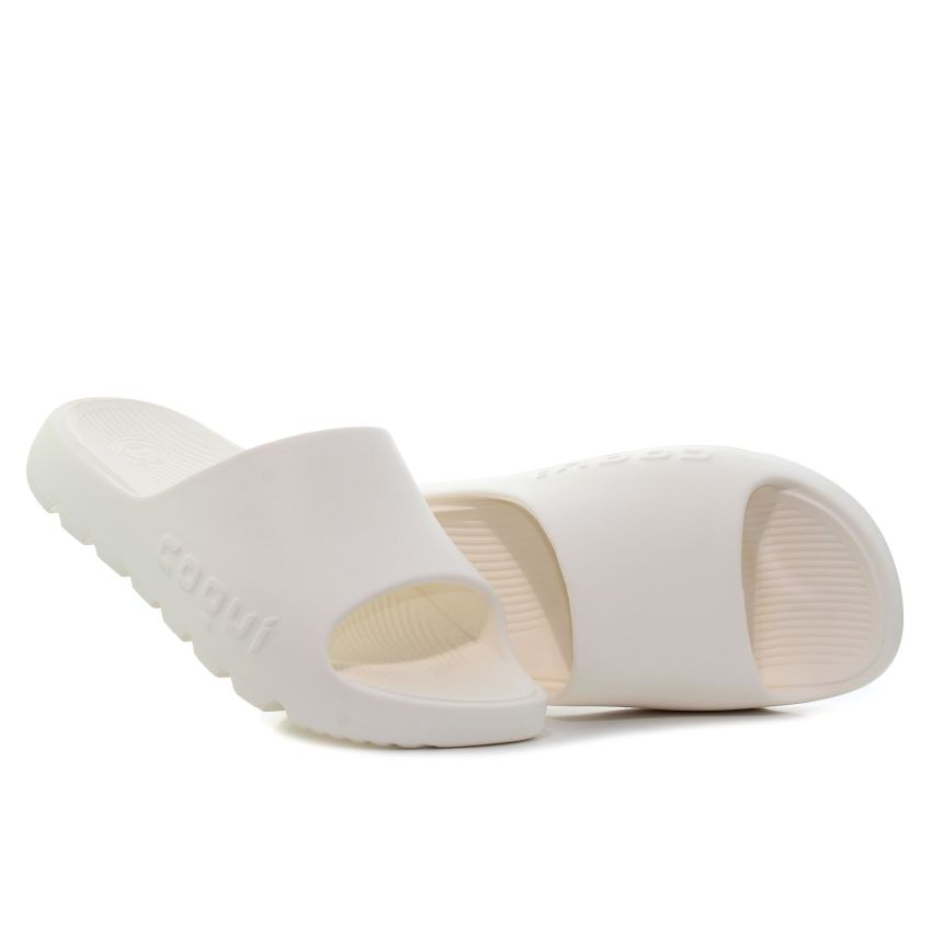 Coqui Lou törtfehér női papucs