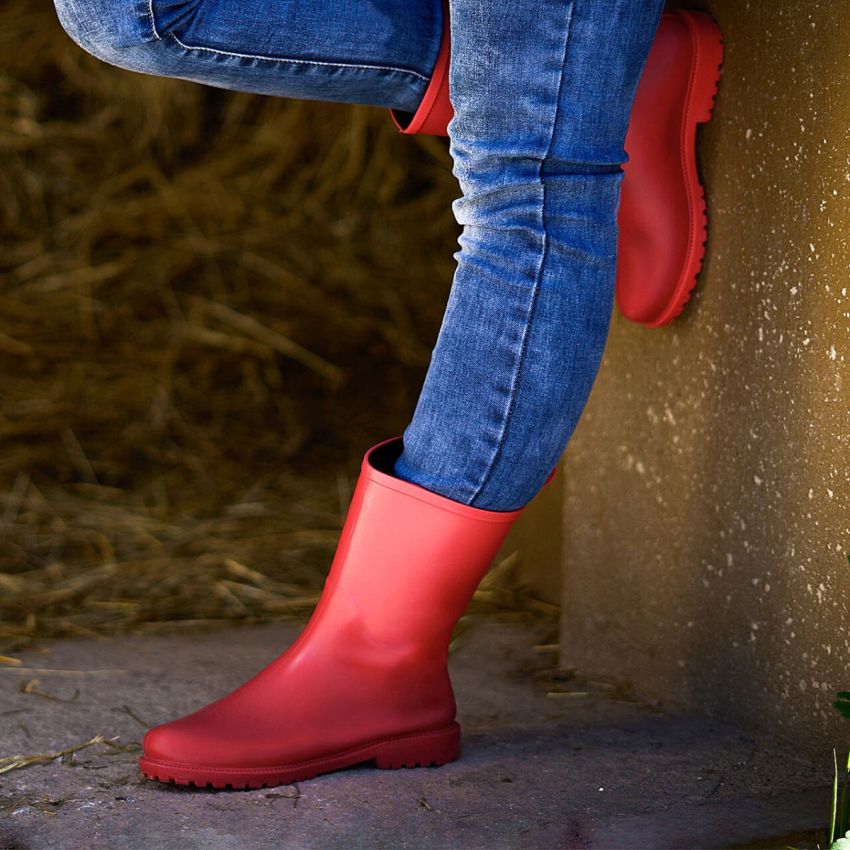 Coqui Emma piros bélelt gumicsizma