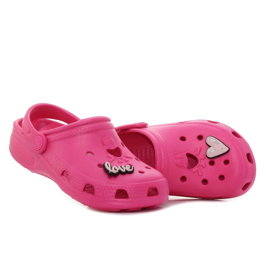 Coqui Big Frog magenta gyerek papucs
