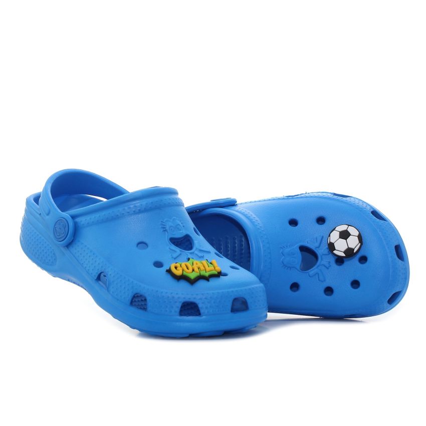 Coqui Big Frog kék gyerek papucs