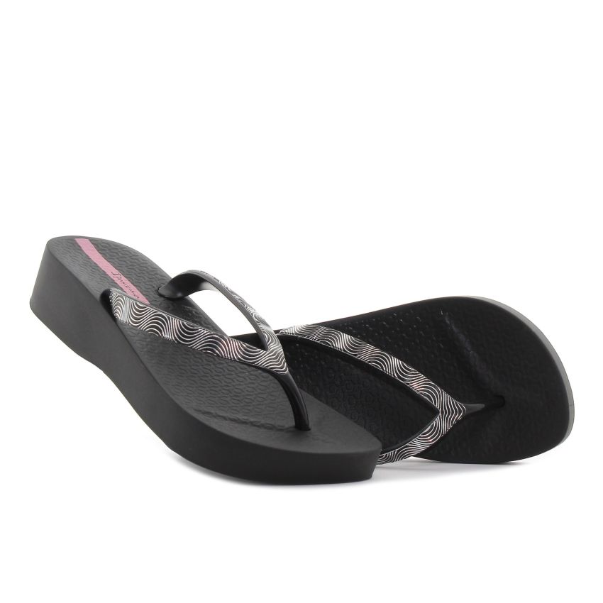 Ipanema Mesh X Plat fekete női papucs