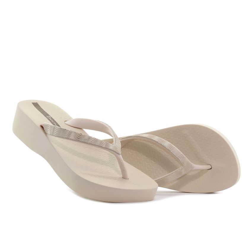 Ipanema Mesh X Plat bézs női papucs