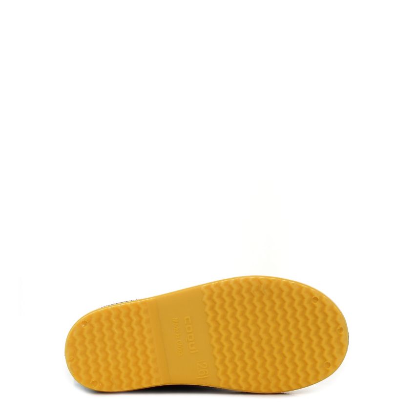 Coqui Rainy Collar Hero fekete gyerek gumicsizma