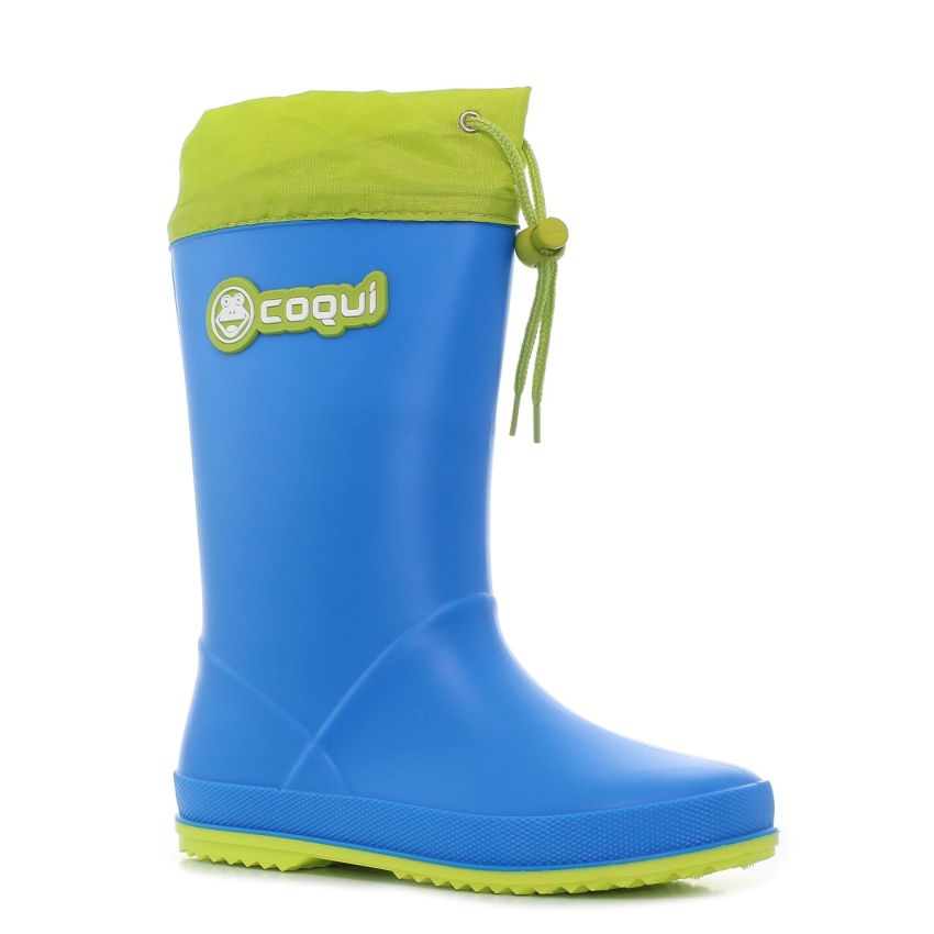 Coqui Rainy Collar kék gyerek gumicsizma