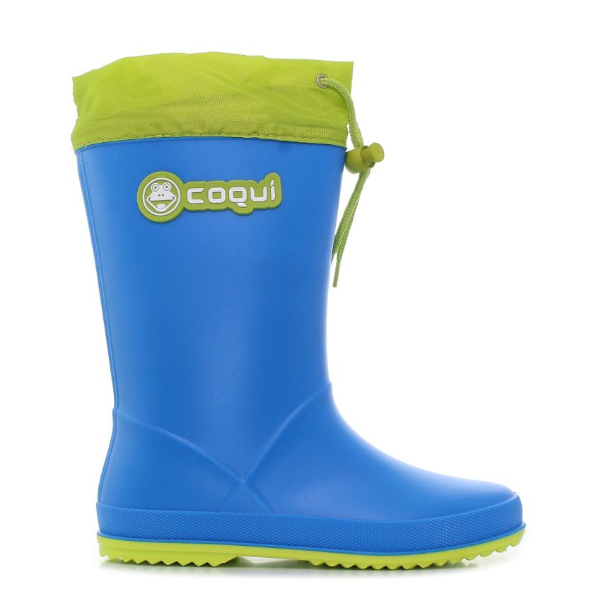 Coqui Rainy Collar kék gyerek gumicsizma
