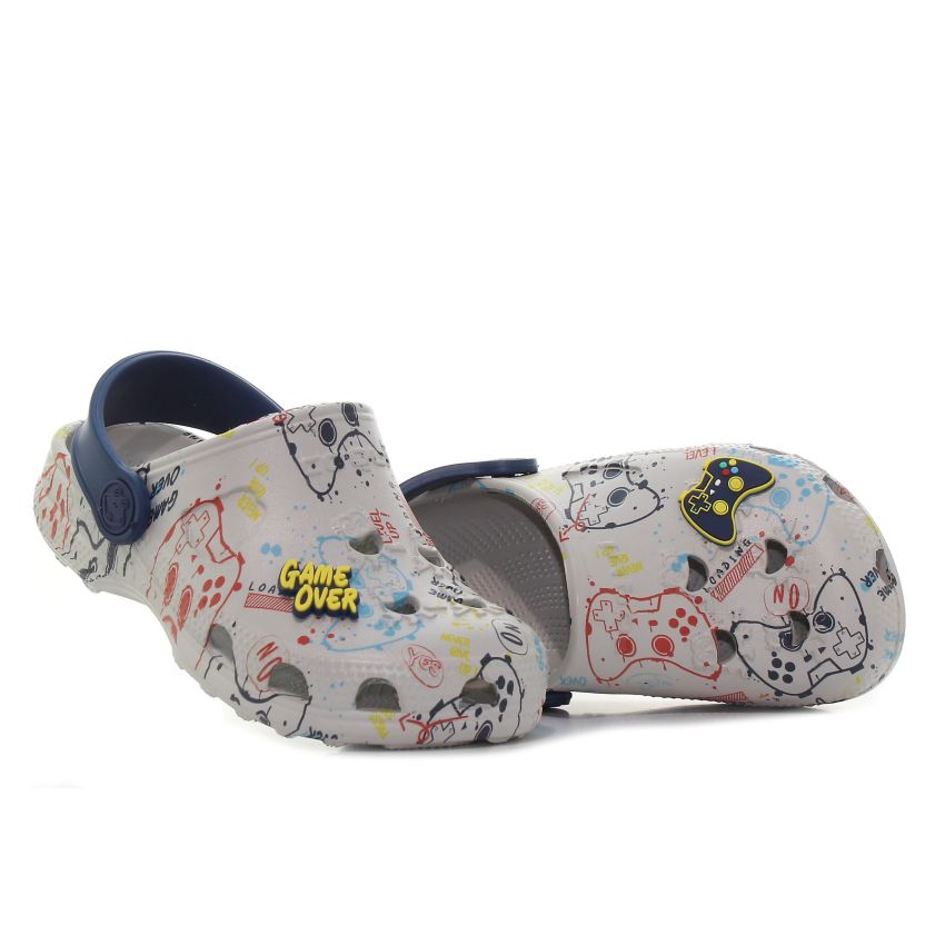 Coqui Little Frog szürke baba papucs