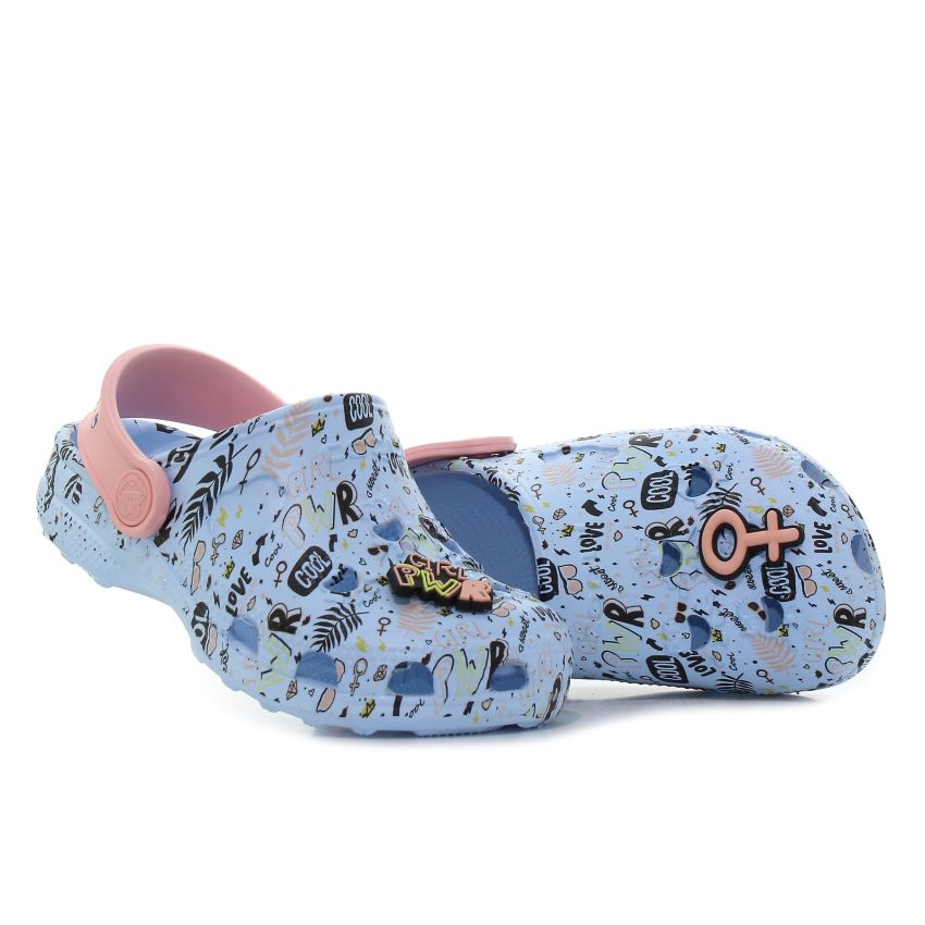 Coqui Little Frog kék baba papucs