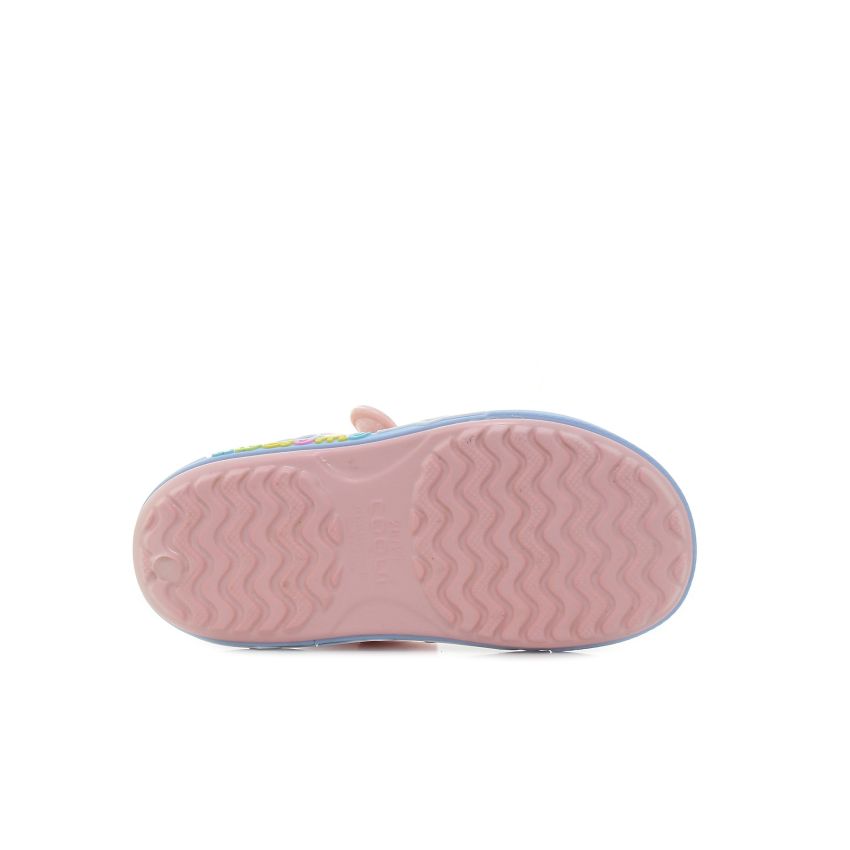 Coqui Yogi rózsaszín baba szandál