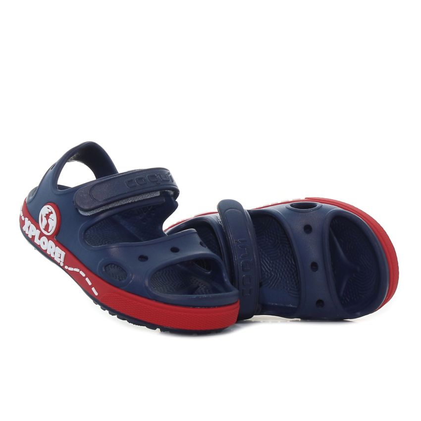 Coqui Yogi sötétkék baba szandál