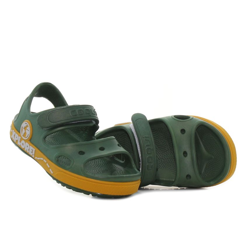 Coqui Yogi sötétzöld baba szandál