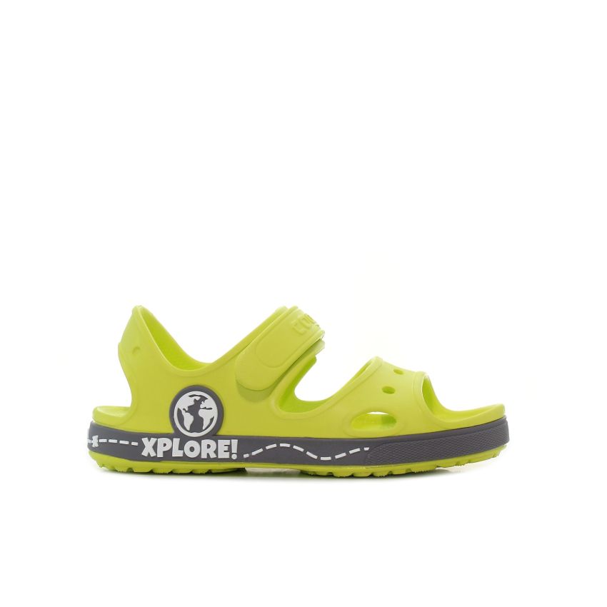 Coqui Yogi neonzöld gyerek szandál
