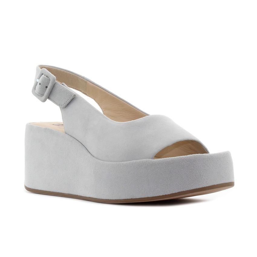 Högl Loulou világoskék női platformos bőr szandál