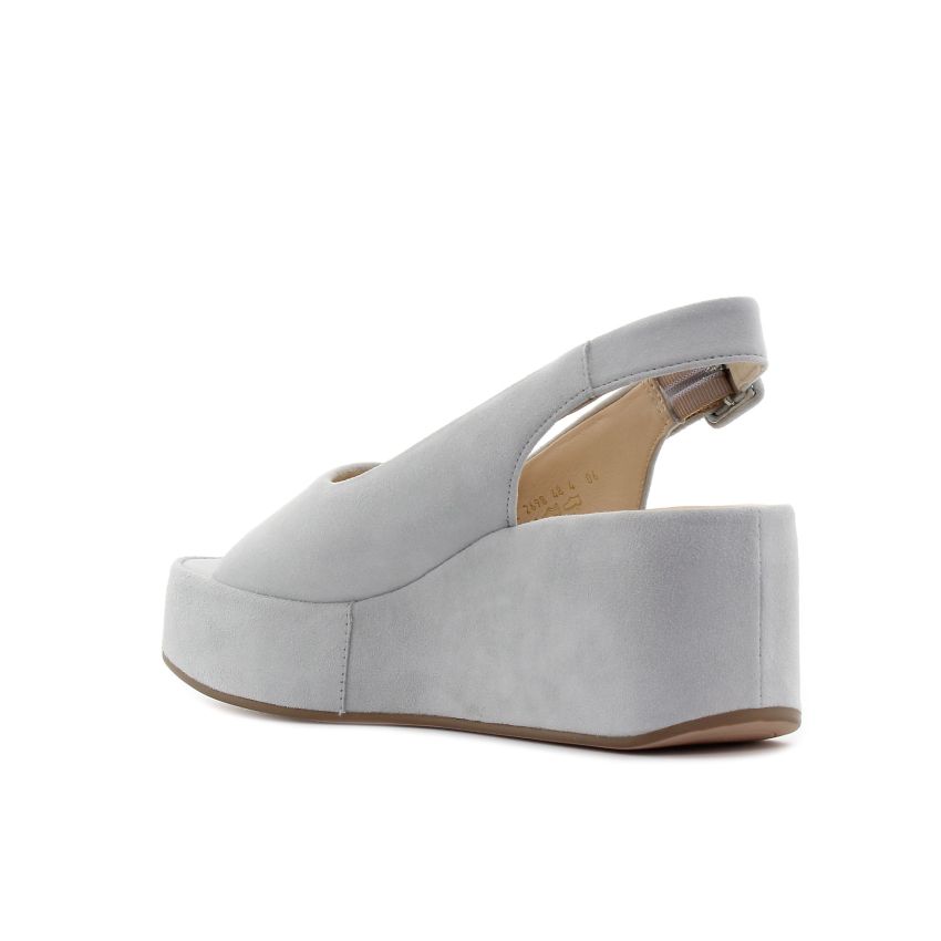 Högl Loulou világoskék női platformos bőr szandál