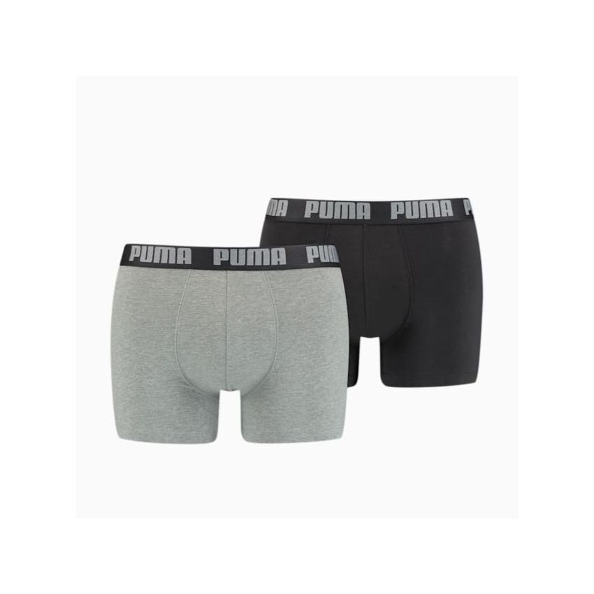 Puma Basic Boxer szürke-fekete 2db-os szett