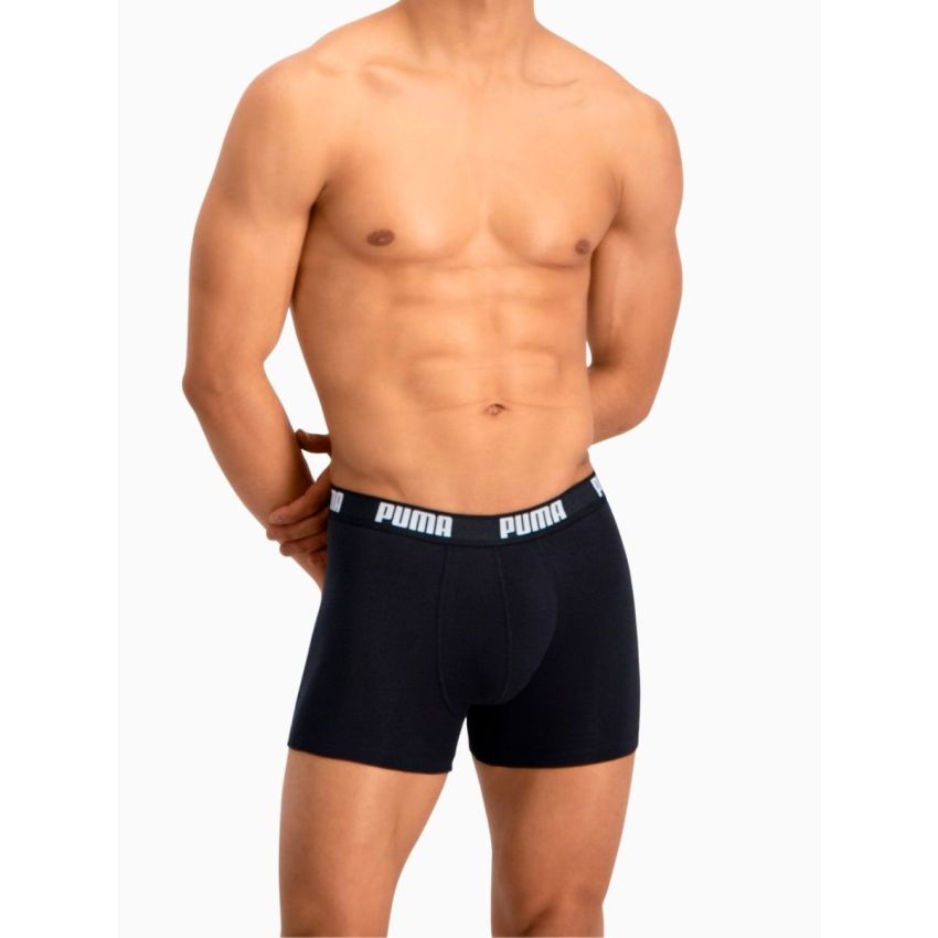 Puma Basic Boxer fehér-fekete 2db-os szett
