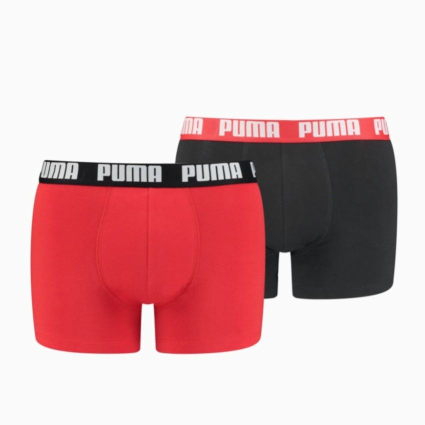 Puma Basic Boxer piros-fekete 2db-os szett