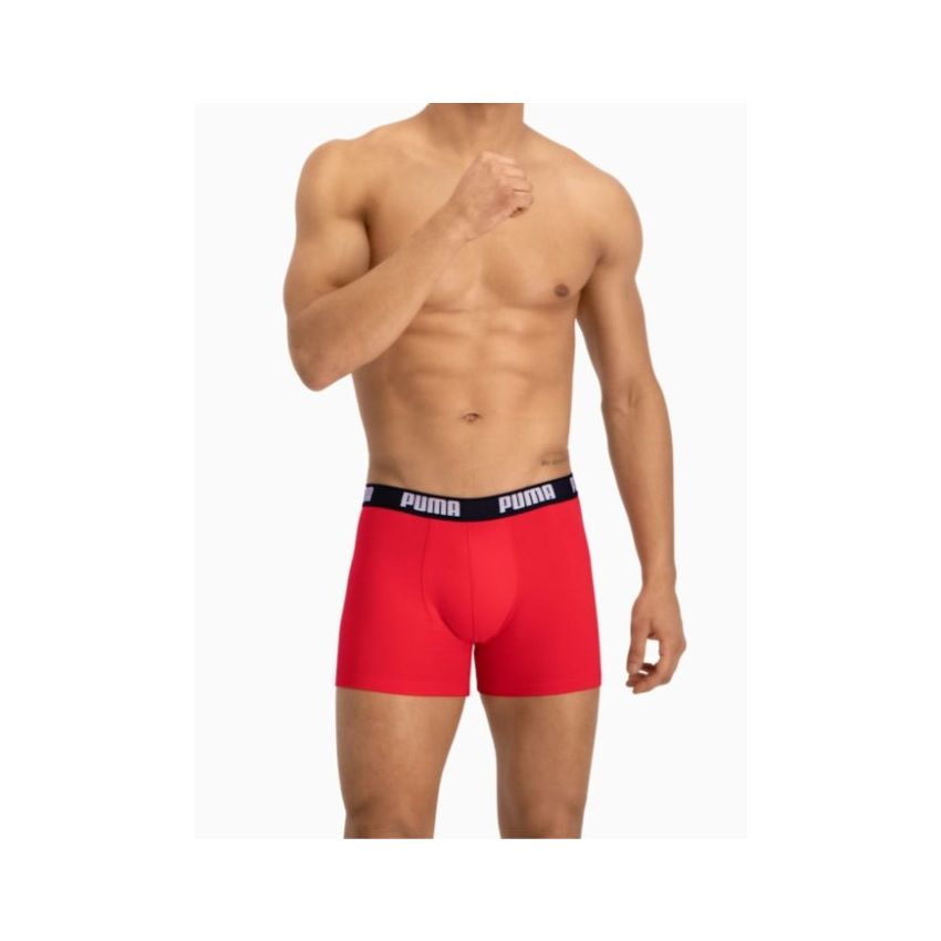 Puma Basic Boxer piros-fekete 2db-os szett