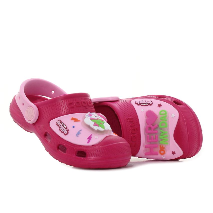 Coqui Maxi villogó magenta gyerek papucs