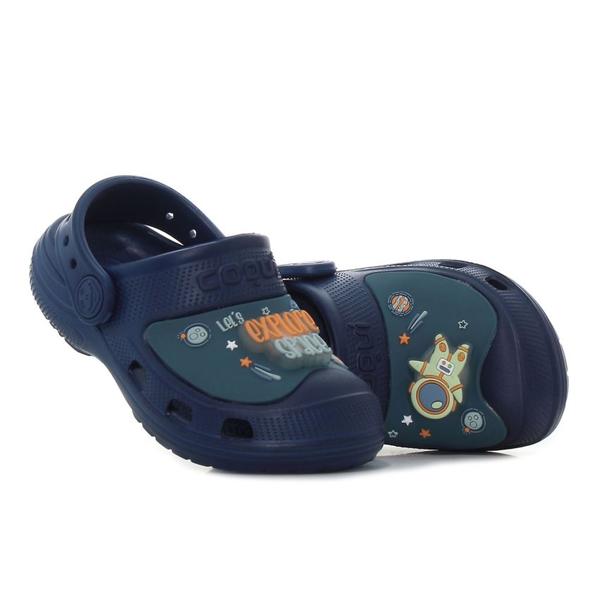 Coqui - Maxi villogó sötétkék baba szandál