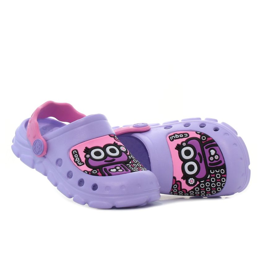 Coqui Stoney lila gyerek papucs