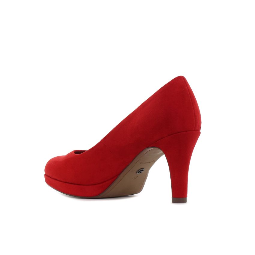 Tamaris piros női magassarkú