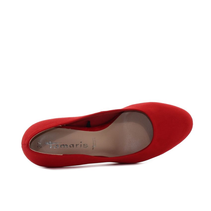 Tamaris piros női magassarkú