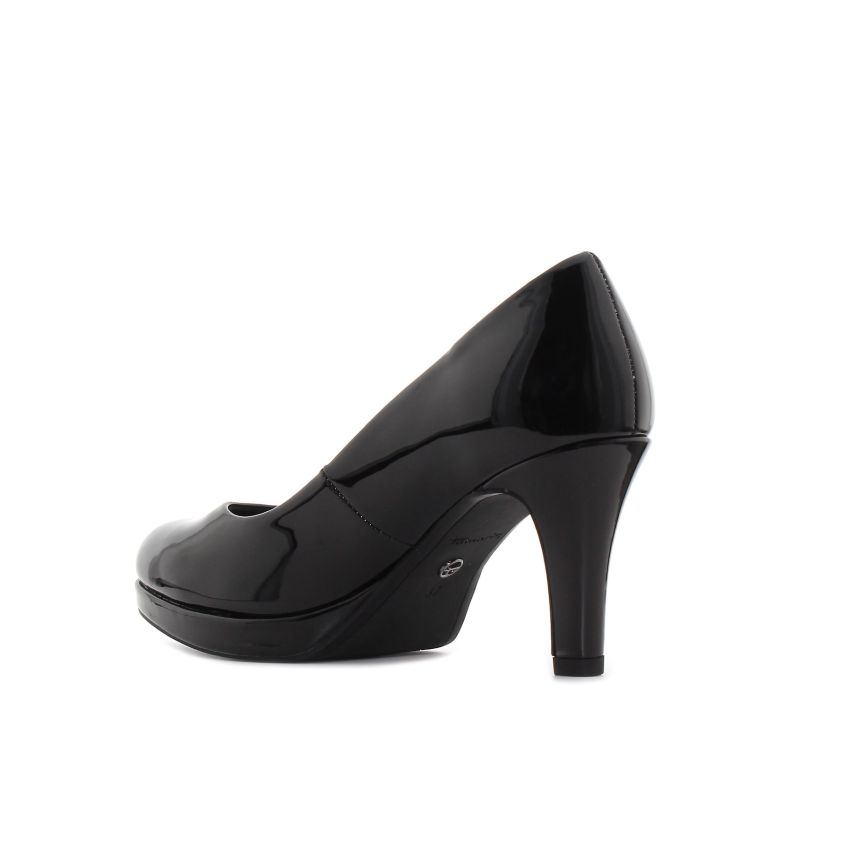 Tamaris fekete női magassarkú