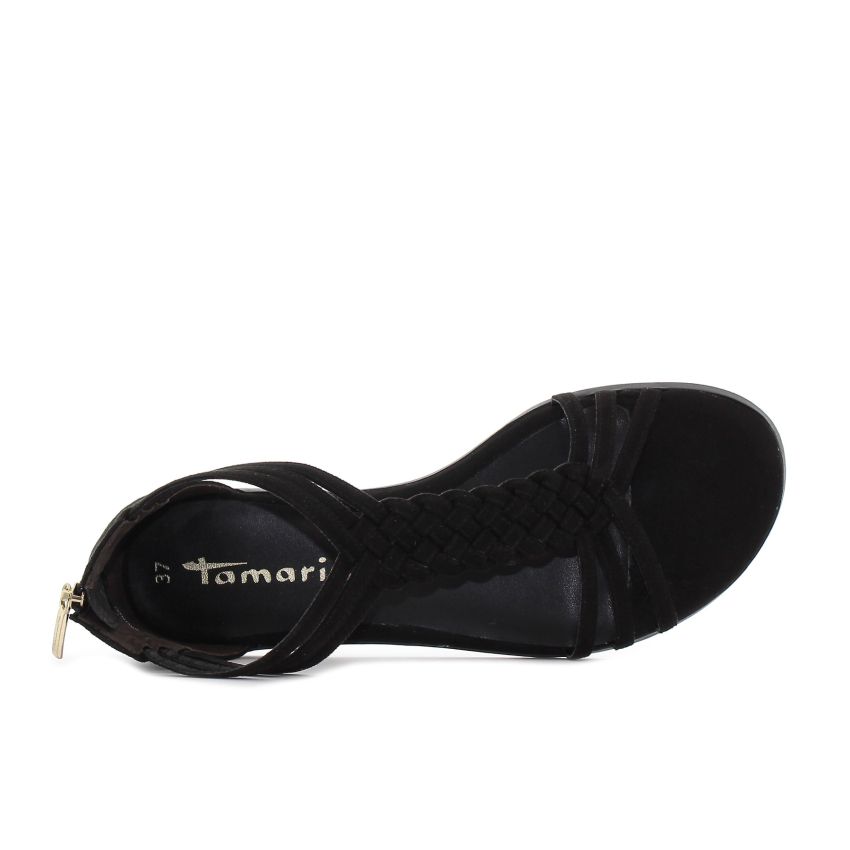 Tamaris fekete női szandál