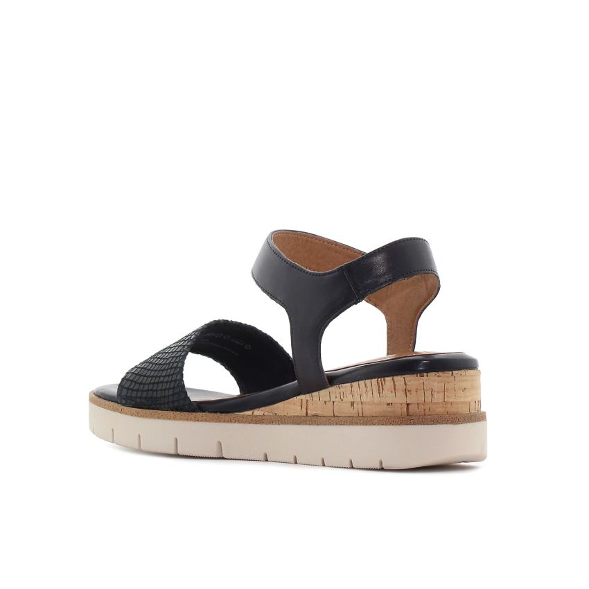 Tamaris fekete női szandál