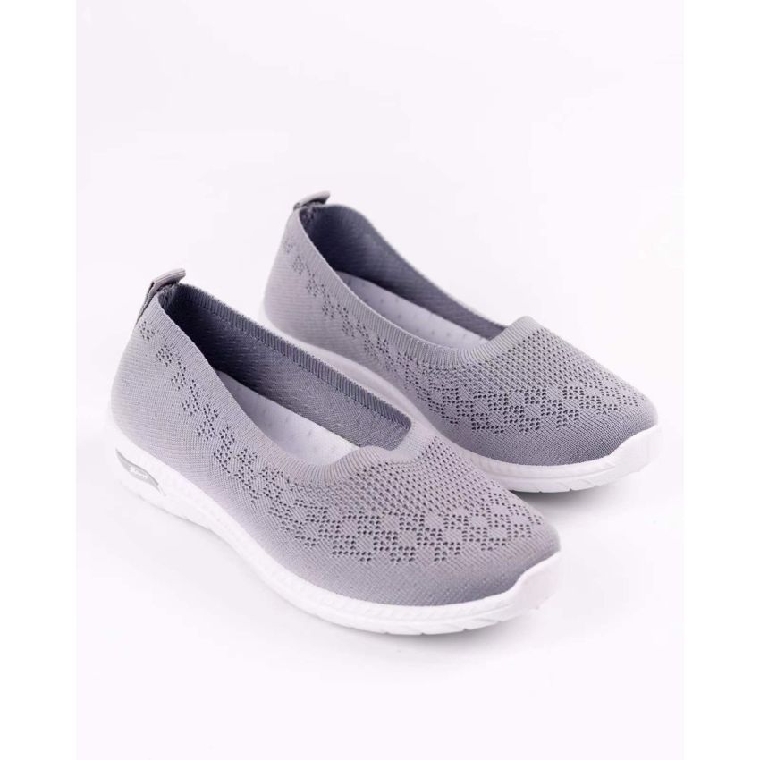 Bosido Rebeka szürke női bebújós cipő