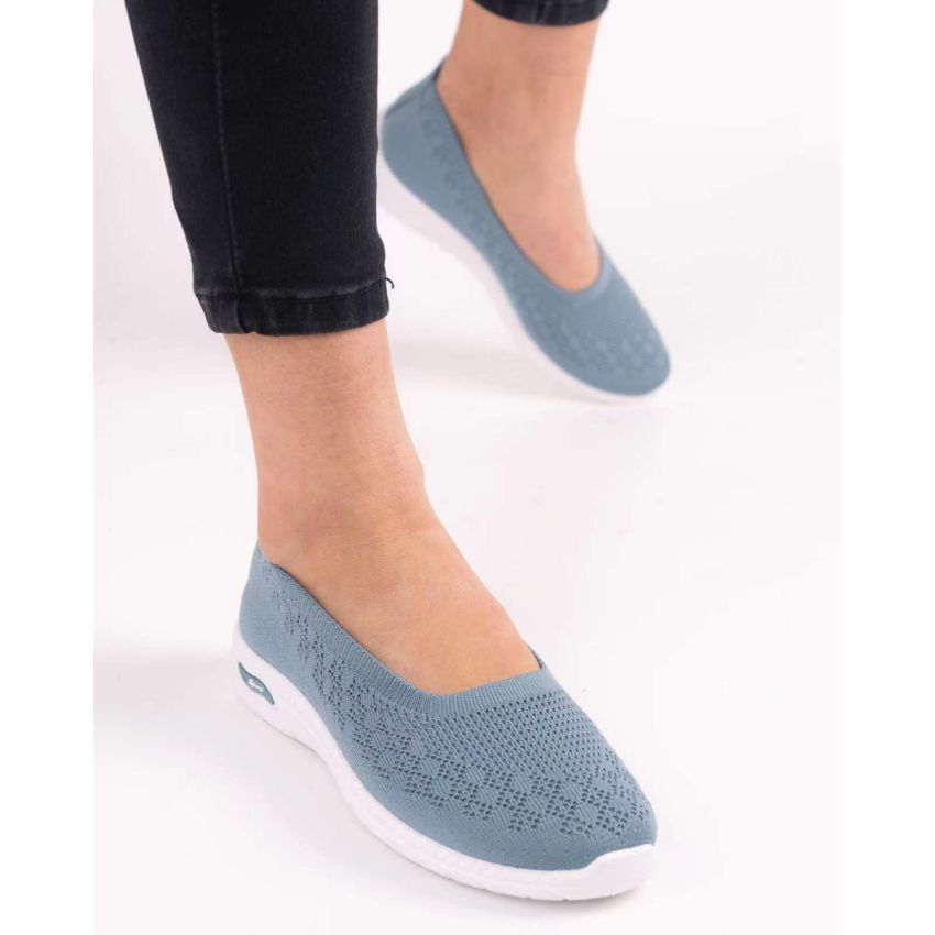 Bosido Rebeka kék női bebújós cipő