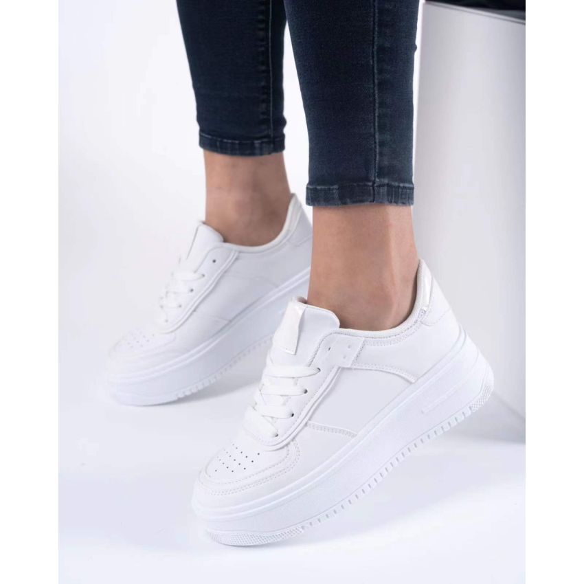 Bosido Wanda fehér női platformos cipő