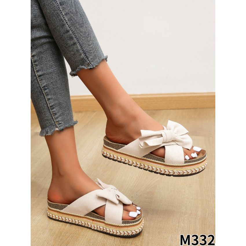 Seastar Bow Two bézs női papucs