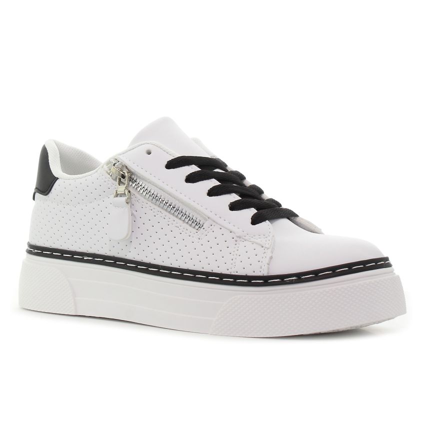 Weide Zip fehér női cipő