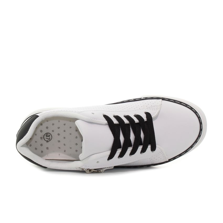 Weide Zip fehér női cipő