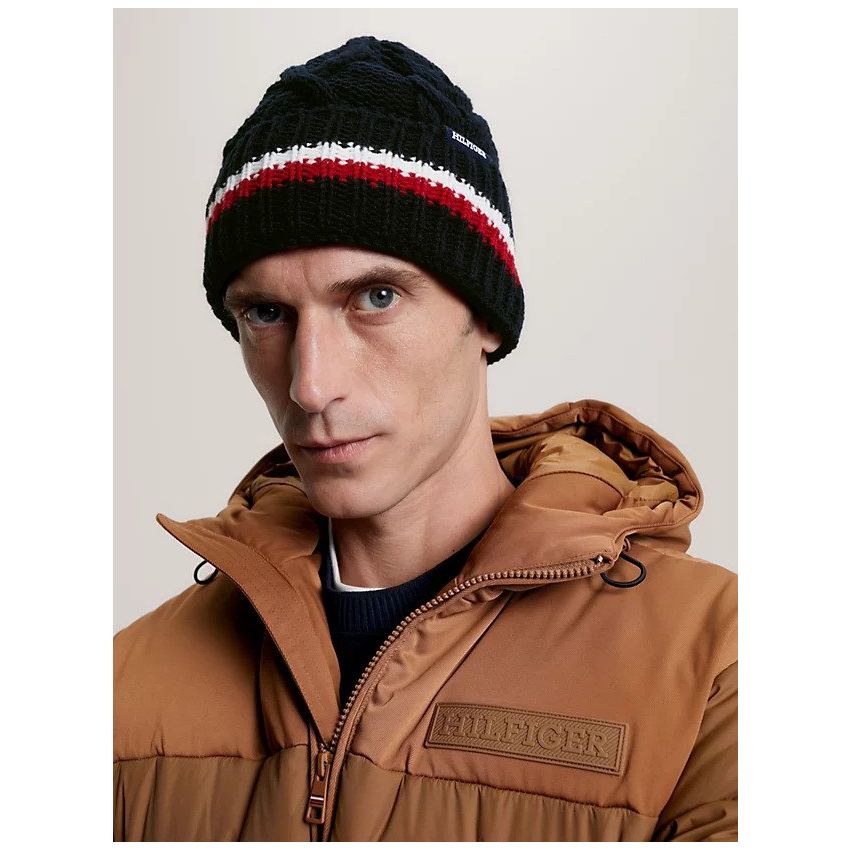 Tommy Hilfiger Monotype Chunky sötétkék férfi sapka