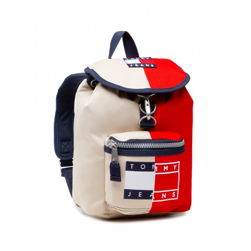 Tommy Hilfiger Heritage Backpack Spliced barna-piros hátizsák