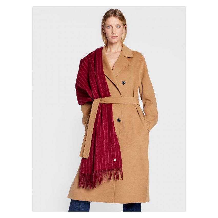 Tommy Hilfiger Elevated Wool piros női gyapjú sál